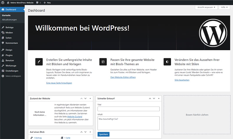 WordPress Backend